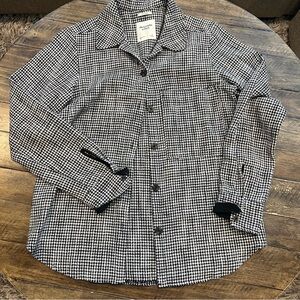 Abercrombie & Fitch Monochrome Houndstooth Shirt women’s